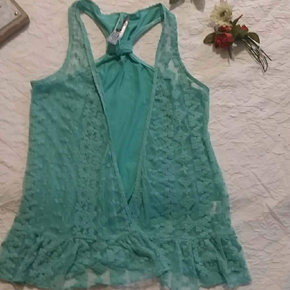 Turquoise vest